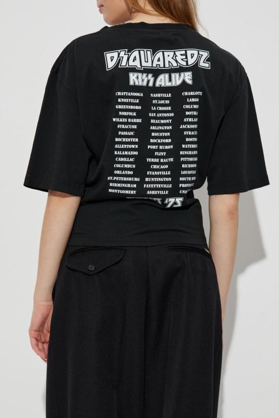  디스퀘어드2 반팔 티셔츠 Dsquared2 X Kiss 티셔츠 - DSQUARED2