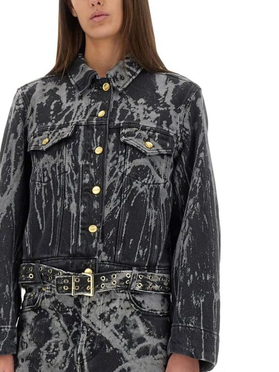  가니 데님 자켓 헤비 데님 재킷 블랙 - GANNI