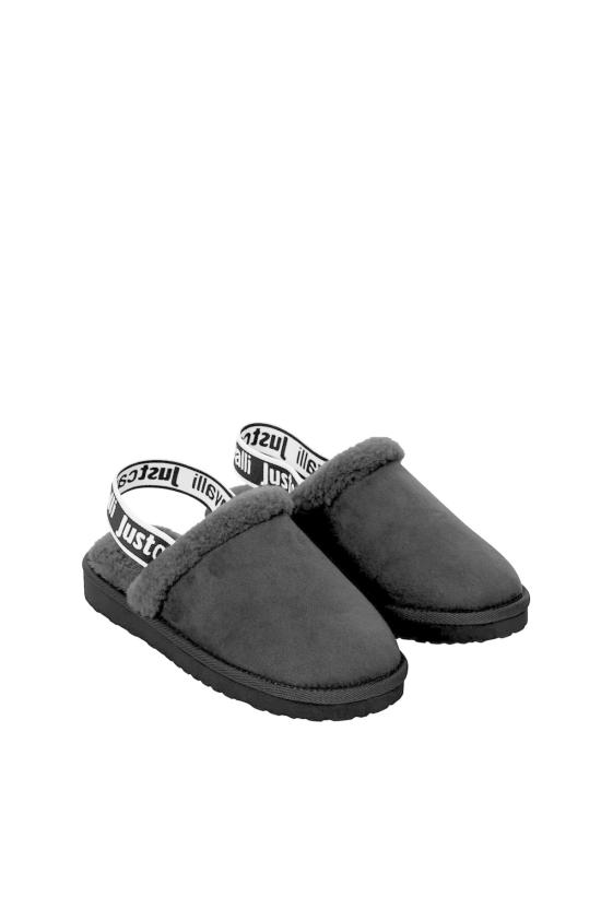  로베르토 카발리 뮬/슬리퍼 저스트 카발리 슬라이드 블랙 - ROBERTO CAVALLI