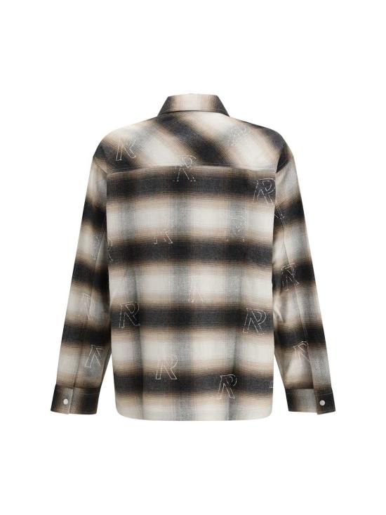  리프레젠트 긴팔 셔츠 Represent All Over Initial 플란넬 셔츠 - REPRESENT