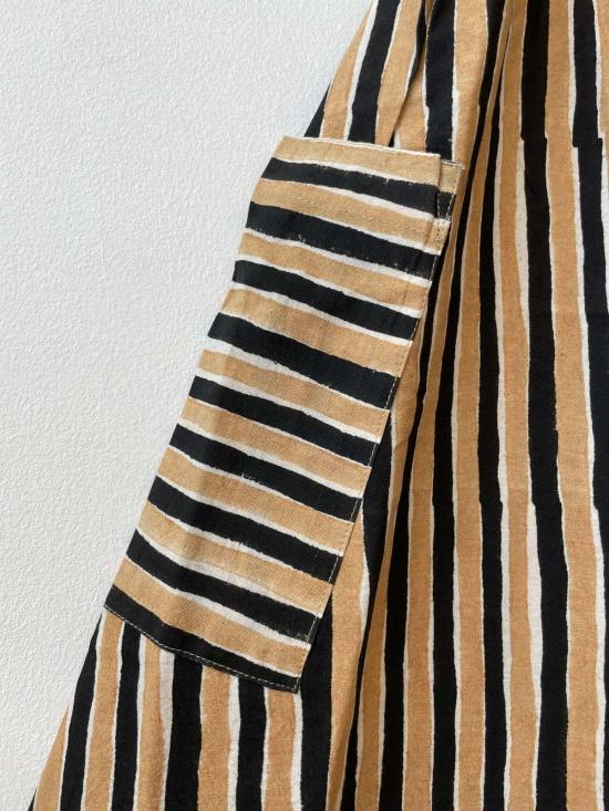  Happy French Gang 롱 스커트 해피 프렌치 갱 틸다  블랙 & 카멜 - OTHER BRANDS