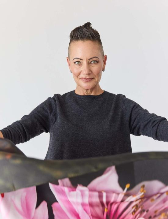  린제이 니콜라스 뉴욕 머플러/스카프 린지 니콜라스 뉴욕 벚꽃 실크 스카프 - LINDSAY NICHOLAS NEW YORK