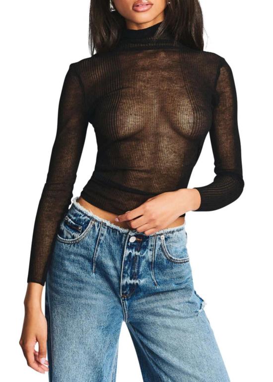  세로야 터틀넥 파이퍼 스웨터 블랙