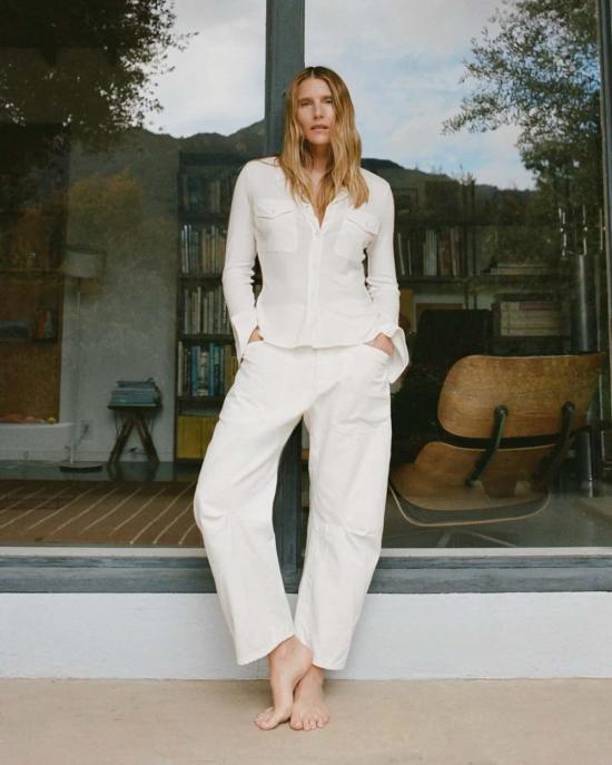  닐리로탄 데님 팬츠 닐리 로탄 숀 진 크림 - NILI LOTAN