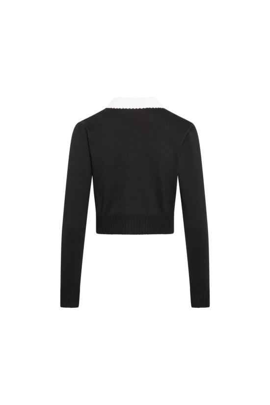  OLIVIA LATINOVICH 가디건 올리비아 라티노비치 페니워스 여사 카디건 블랙 - OTHER BRANDS