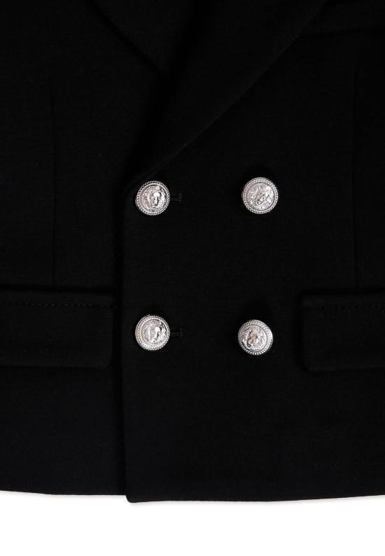  [키즈] 발망 자켓 라비린스 키즈 재킷 블랙 - BALMAIN