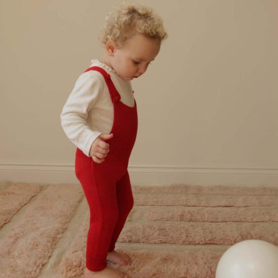  [키즈] 빌드 하우스 오브 리틀 오버롤 키즈 빌드 하우스 아기 알파카  레드 - VILD HOUSE OF LITTLE