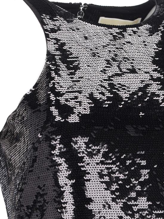  마이클 코어스 숏 원피스 시퀸 미니 드레스 블랙 - MICHAEL KORS
