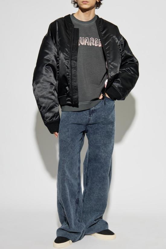  디스퀘어드2 스웨터 Dsquared2 로고 스웨트셔츠 (회색) - DSQUARED2