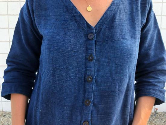  Happy French Gang 점프수트 Happyfrenchgang 텍스처드  인디고 - OTHER BRANDS