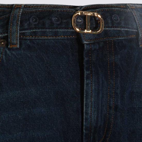  트윈셋 데님 팬츠 시즌 진 다크 블루 - TWINSET