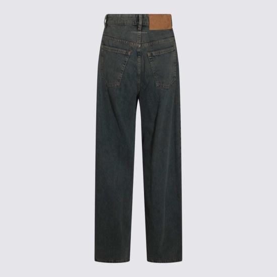  MM6 메종마르지엘라 데님 팬츠 Mm6 메종 마르지엘라 라이트 그레이 코튼 진 라이트 그레이 - MM6 MAISON MARGIELA