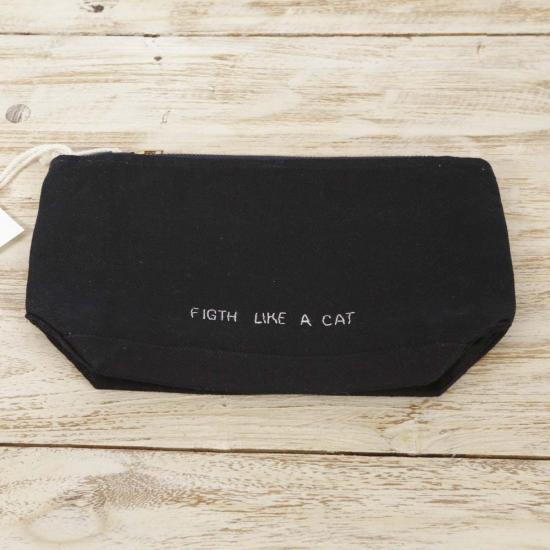  Cats with a Heart 클러치/파우치 Cats With A Heart Regina 파우치 블랙/오프 화이트 - OTHER BRANDS