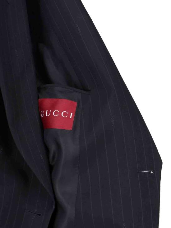  구찌 수트 자켓 더블 브레스티드 블레이저 블랙 - GUCCI