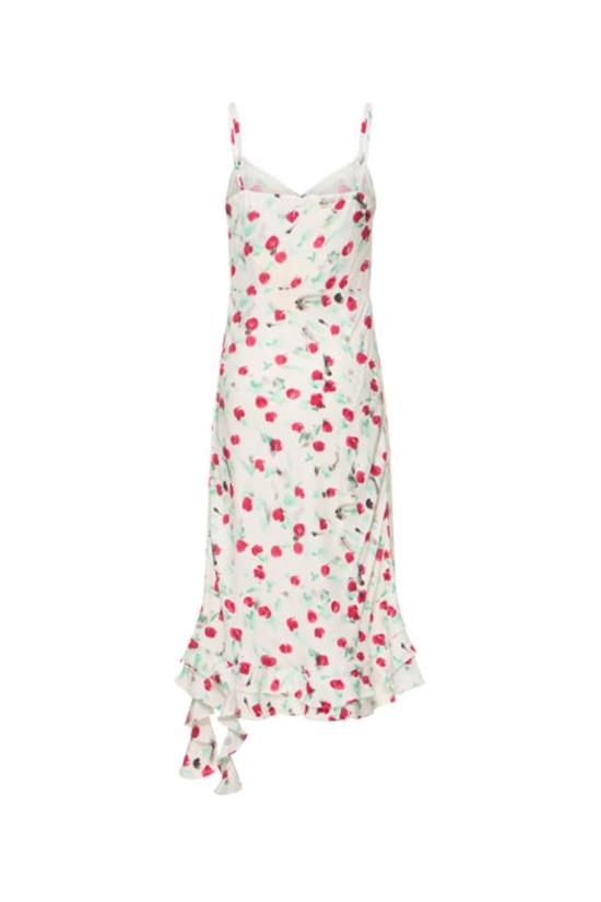  마르니 미디 원피스 마니 릴리 비스코스 크레이프 드레스 릴리화이트 - MARNI