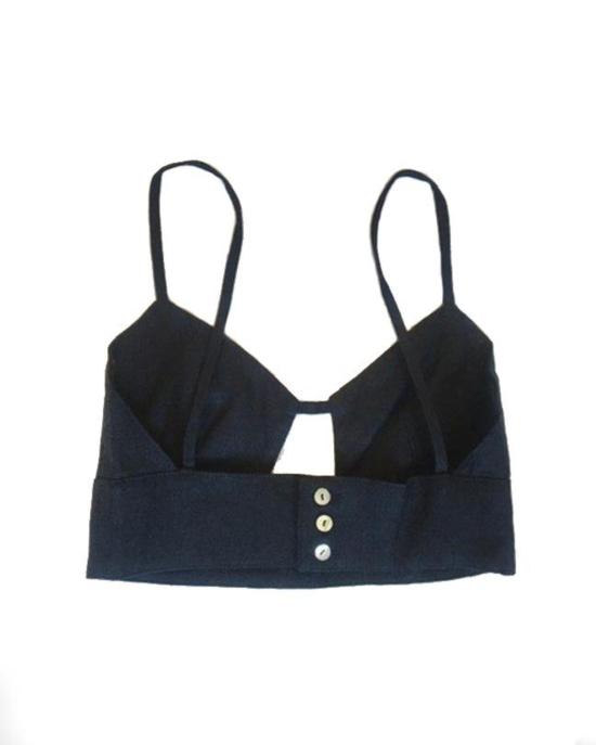  팔로마울 민소매 티셔츠 팔로마 울 알프 린넨 탑 네이비 - PALOMA WOOL