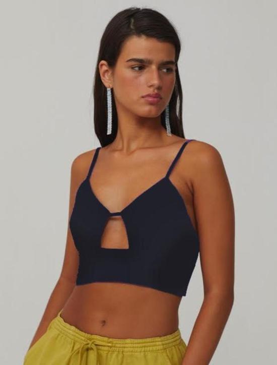  팔로마울 민소매 티셔츠 팔로마 울 알프 린넨 탑 네이비 - PALOMA WOOL