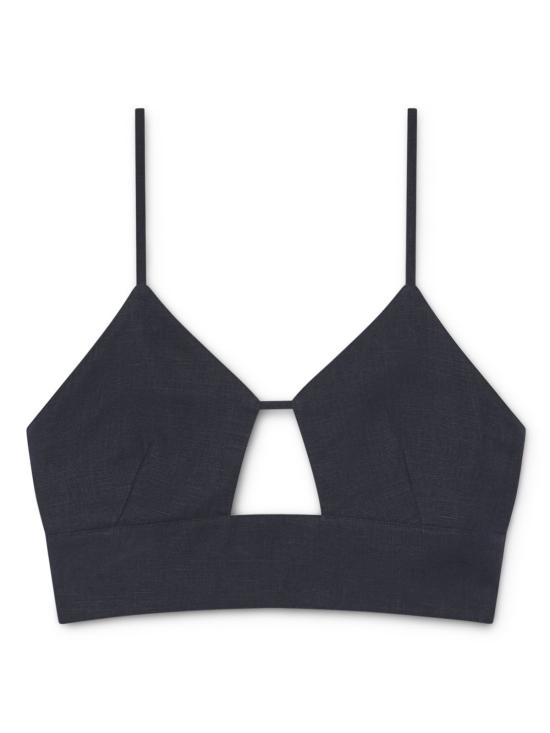  팔로마울 민소매 티셔츠 팔로마 울 알프 린넨 탑 네이비 - PALOMA WOOL