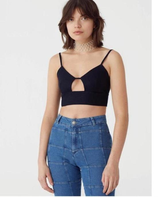  팔로마울 민소매 티셔츠 팔로마 울 알프 린넨 탑 네이비