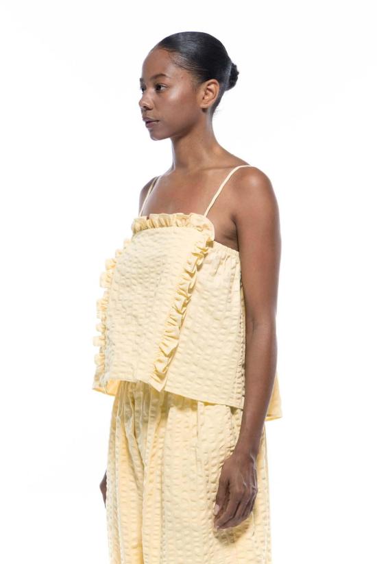  토잇 볼랑 민소매 티셔츠 토잇 볼란트 빅토리아 탑 선 - TOIT VOLANT