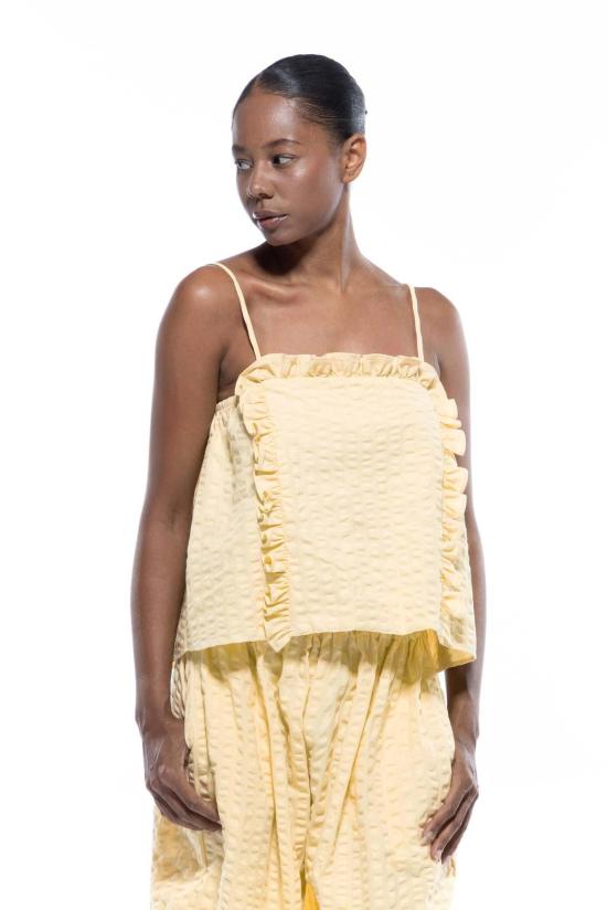  토잇 볼랑 민소매 티셔츠 토잇 볼란트 빅토리아 탑 선 - TOIT VOLANT