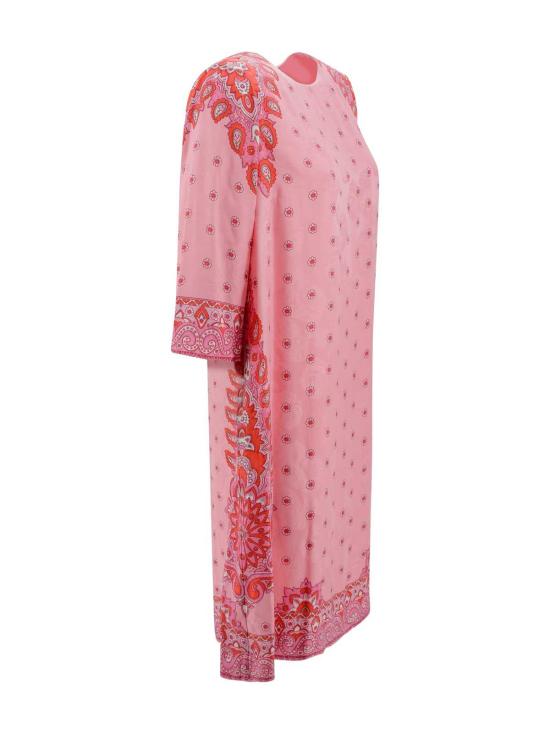  에트로 튜닉 페이즐리 프린트 실크 블렌드  드레스 - ETRO