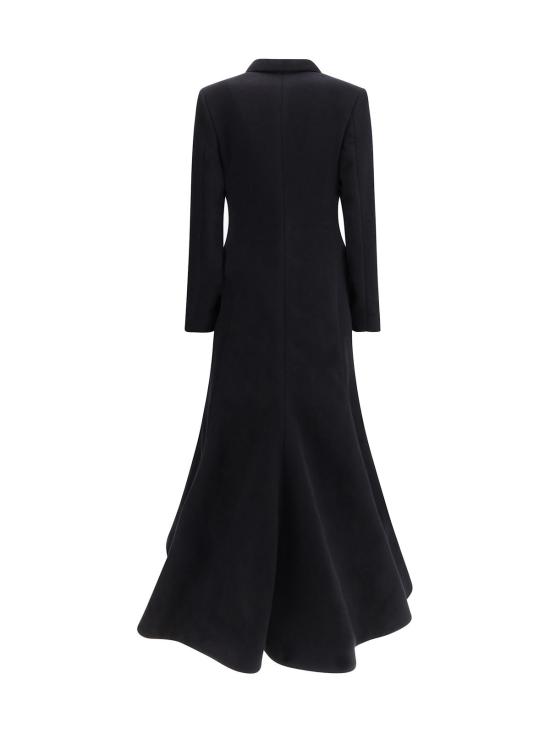  발렌시아가 코트 오버사이즈 고데 더블 브레스트 - BALENCIAGA