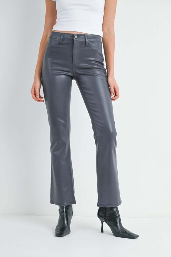  저스트 블랙 데님 데님 팬츠 미드라이즈 부츠컷 시저컷 데님 - JUST BLACK DENIM