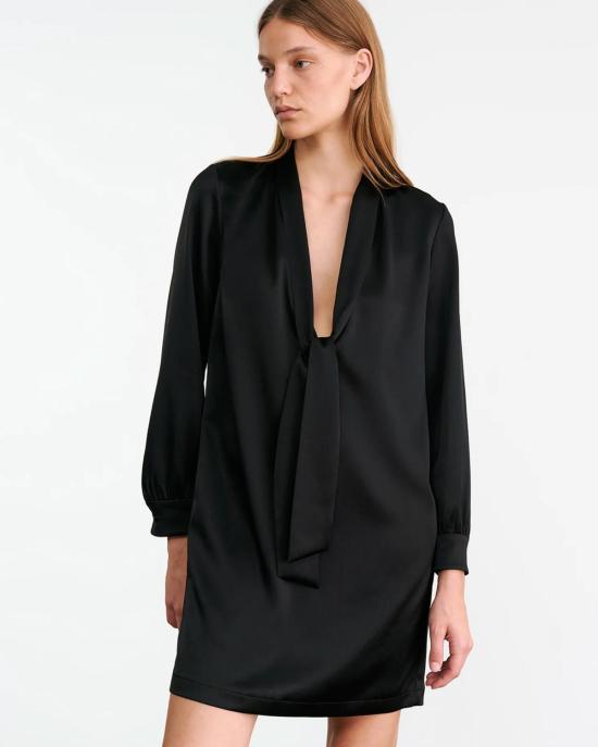  닐리로탄 숏 원피스 Nili Lotan Grenelle 타이 넥 드레스 - NILI LOTAN