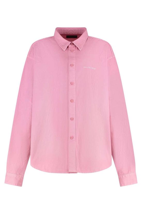  발렌시아가 데님 자켓 데님 재킷 베이비핑크