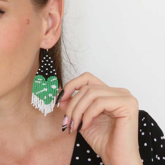  포스테리 이어링 포스터리 화이트 몬스테라 귀걸이 - FOSTERIE