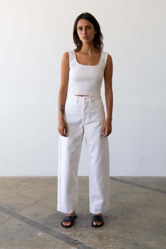  왈츠 데님 팬츠 와이드핏 진 레