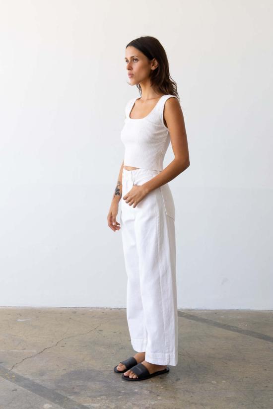  왈츠 데님 팬츠 와이드핏 진 레 - WALTZ