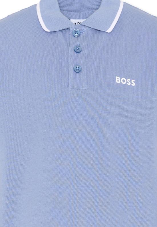 26SS [키즈] 보스 폴로 셔츠 J53169 881 LIGHT BLUE - BOSS