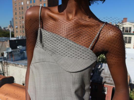  BreeLayne 블라우스 브리 레인 네트 크로스오버 숄 블랙 - OTHER BRANDS