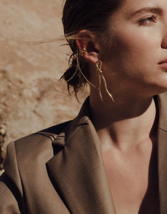  클레드 이어링 로프 귀걸이 - CLED