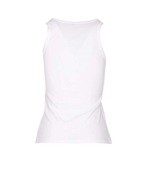  생로랑 민소매 티셔츠 로고 탱크탑 화이트 - SAINT LAURENT