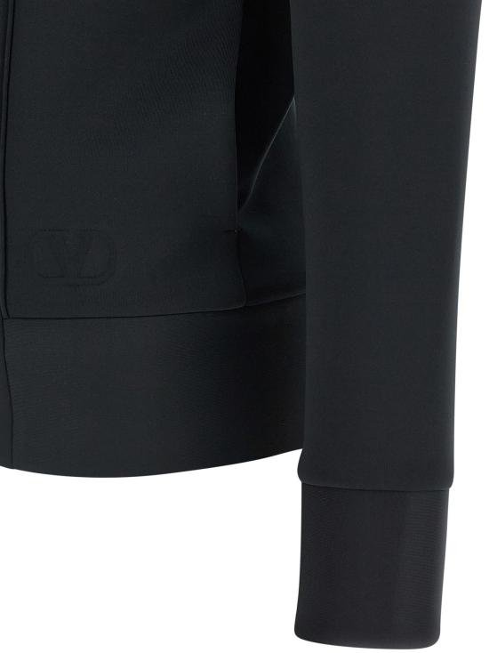  발렌티노 가라바니 긴팔 티셔츠 후드티 블랙 - VALENTINO GARAVANI