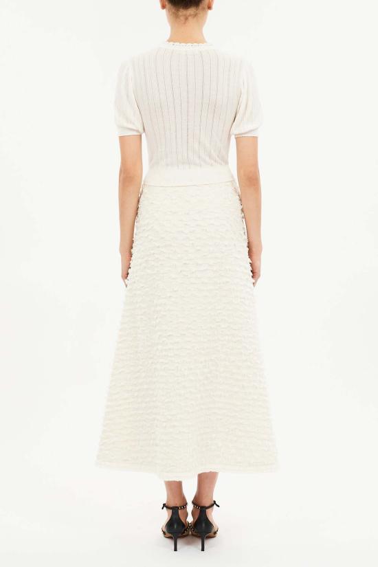  울라 존슨 미디 스커트 Ulla Johnson Josanna A 라인  아이보리 - ULLA JOHNSON