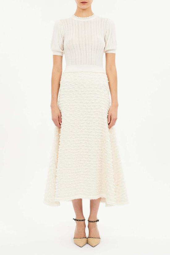  울라 존슨 미디 스커트 Ulla Johnson Josanna A 라인  아이보리