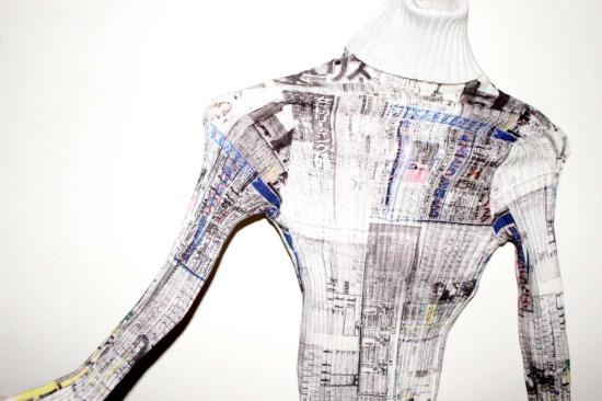  주주 터틀넥 Giu Giu Nonna  신문 - GIU GIU