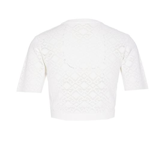  지방시 민소매 티셔츠 크롭 모노그램 탑 화이트 - GIVENCHY