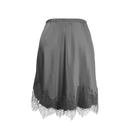  Krystell Barraza 라운지 웨어 크리스텔 바라자 조세핀 코드리 레이스 실크 하프 슬립