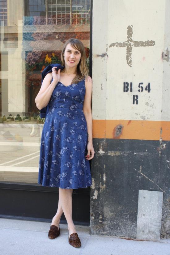  머틀 숏 원피스 본 드레스 인디고 - MYRTLE