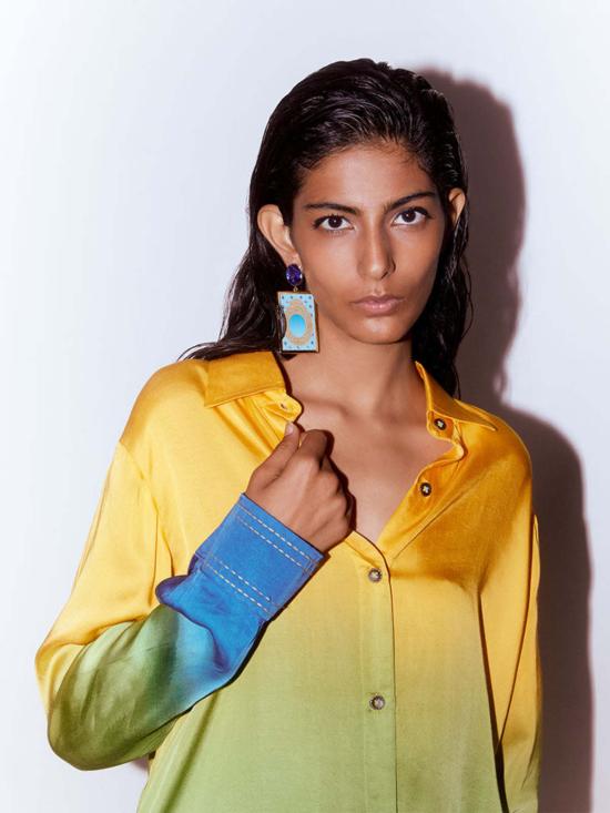  IKKIVI 셔츠 잇키비 트로피컬 레헤리야 코오드 세트 - IKKIVI