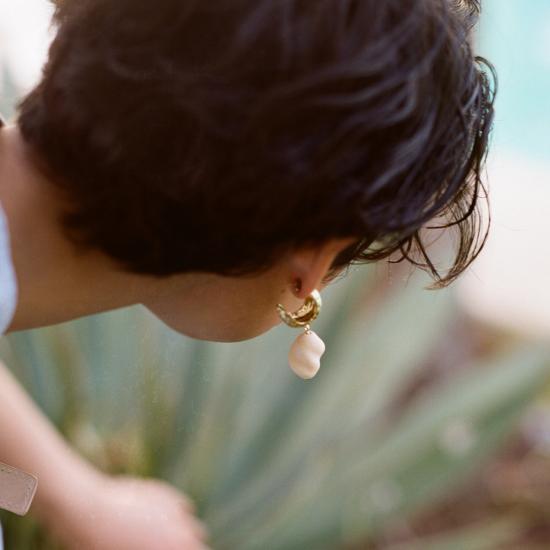  크레시오니 이어링 Crescioni Alma 귀걸이 뼈/황동 - CRESCIONI