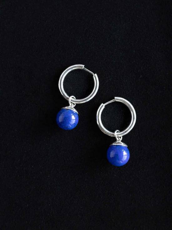  만시 이어링 마안시 교체형 드롭 후프 귀걸이