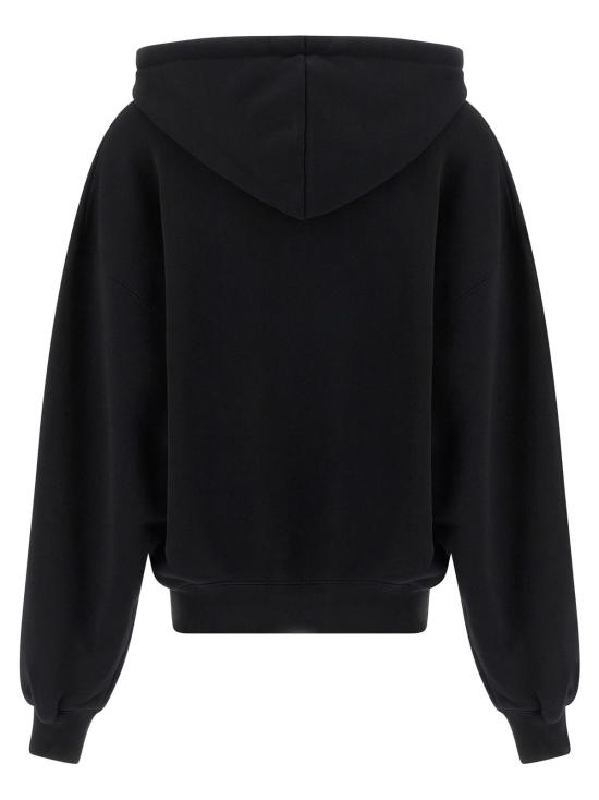  오프화이트 긴팔 티셔츠 빅 로고 북키쉬 후드티 화이트/블랙 - OFF WHITE