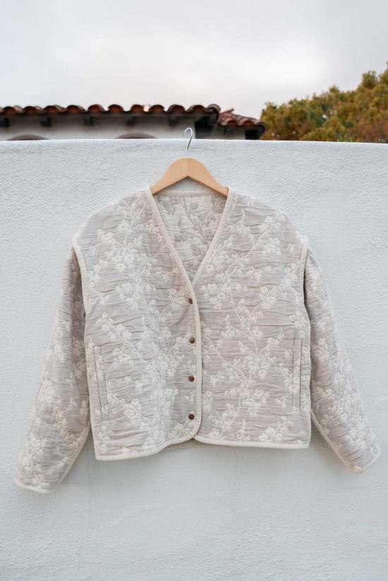  제스 미니 코트 스톤 아가베 퀼팅 - JESS MEANY