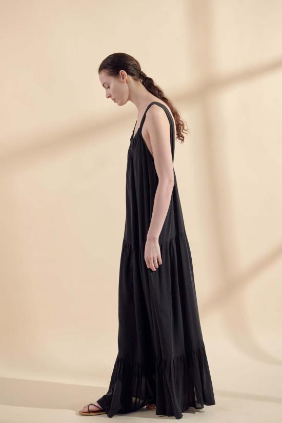  아멘테 롱 원피스 A Mente 티어드 캐미 맥시 드레스 - AMENTE